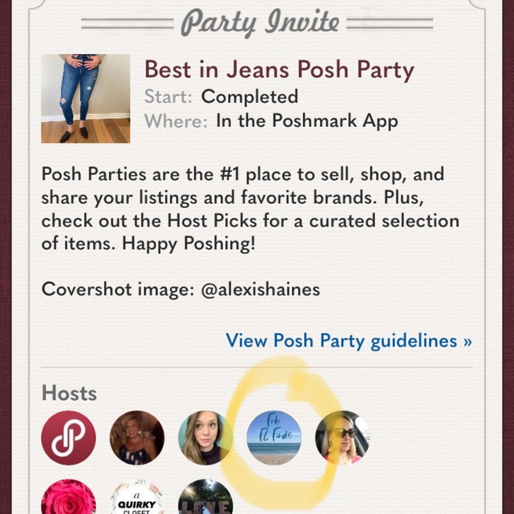 I'm Co-Hosting my 1st POSH PARTY!